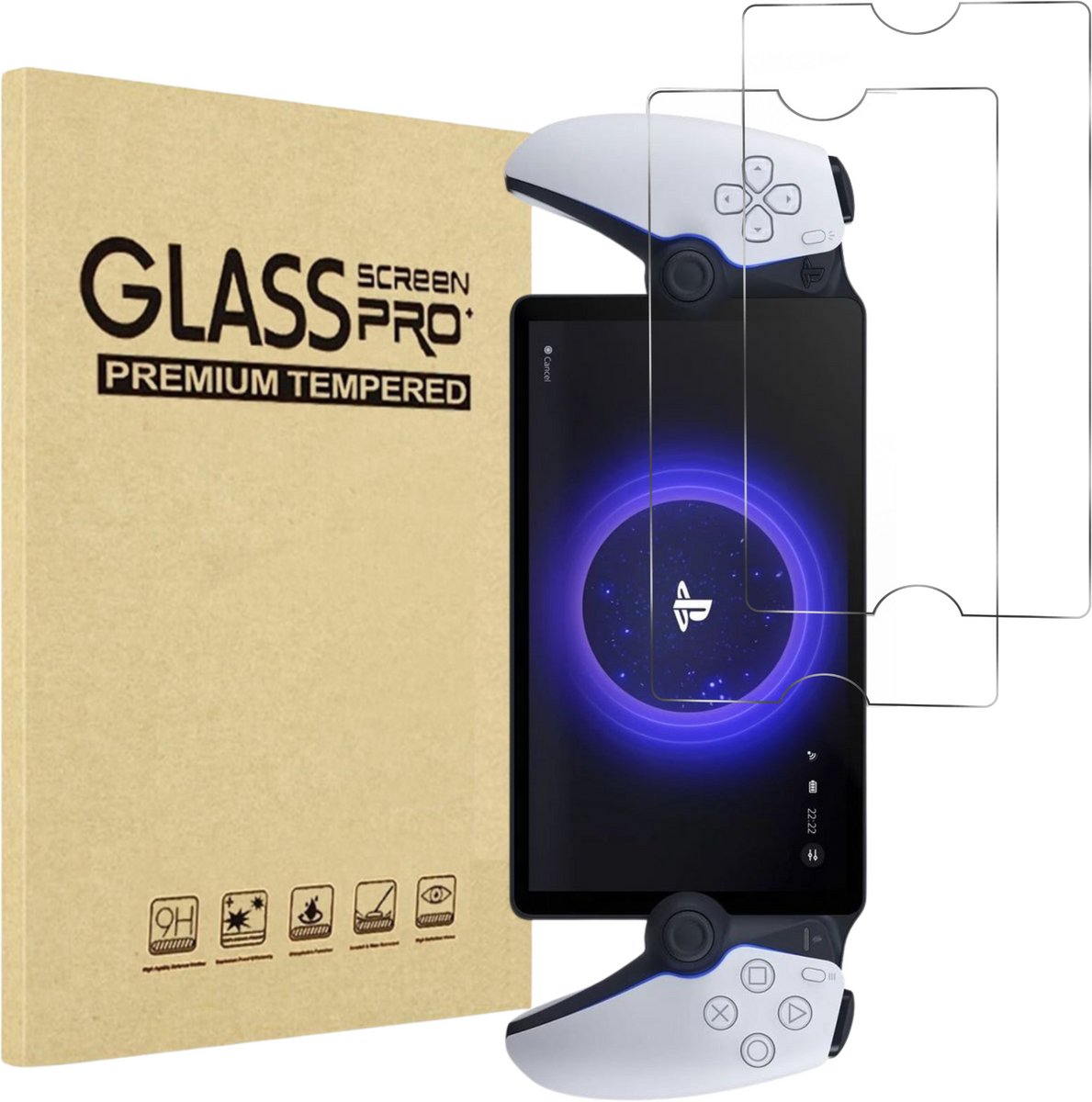 Screenprotector geschikt voor Sony Portal - 2 stuks Beschermglas van glas Transparante glazen schermbeschermfolie