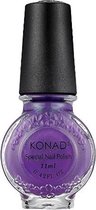 KONAD nagellak voor stempel VIOLET PEARL 18, 11 ml. Speciale nagellak voor stempel voor stamping nail art! Nagellak voor stempel is sneldrogend en verkrijgbaar in verschillende kle