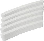 Professionele nagelvijl grit #100/180, krom, kleur wit, per 50 stuks. Voor kunstnagels (acrylnagels, gelnagels) én natuurlijke nagels.