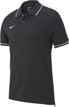 Nike Club 19  Poloshirt - Unisex - donkergrijs/wit