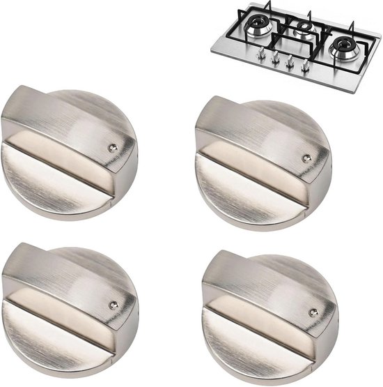 gasfornuis knoppen set 4 stuks zwart H866224