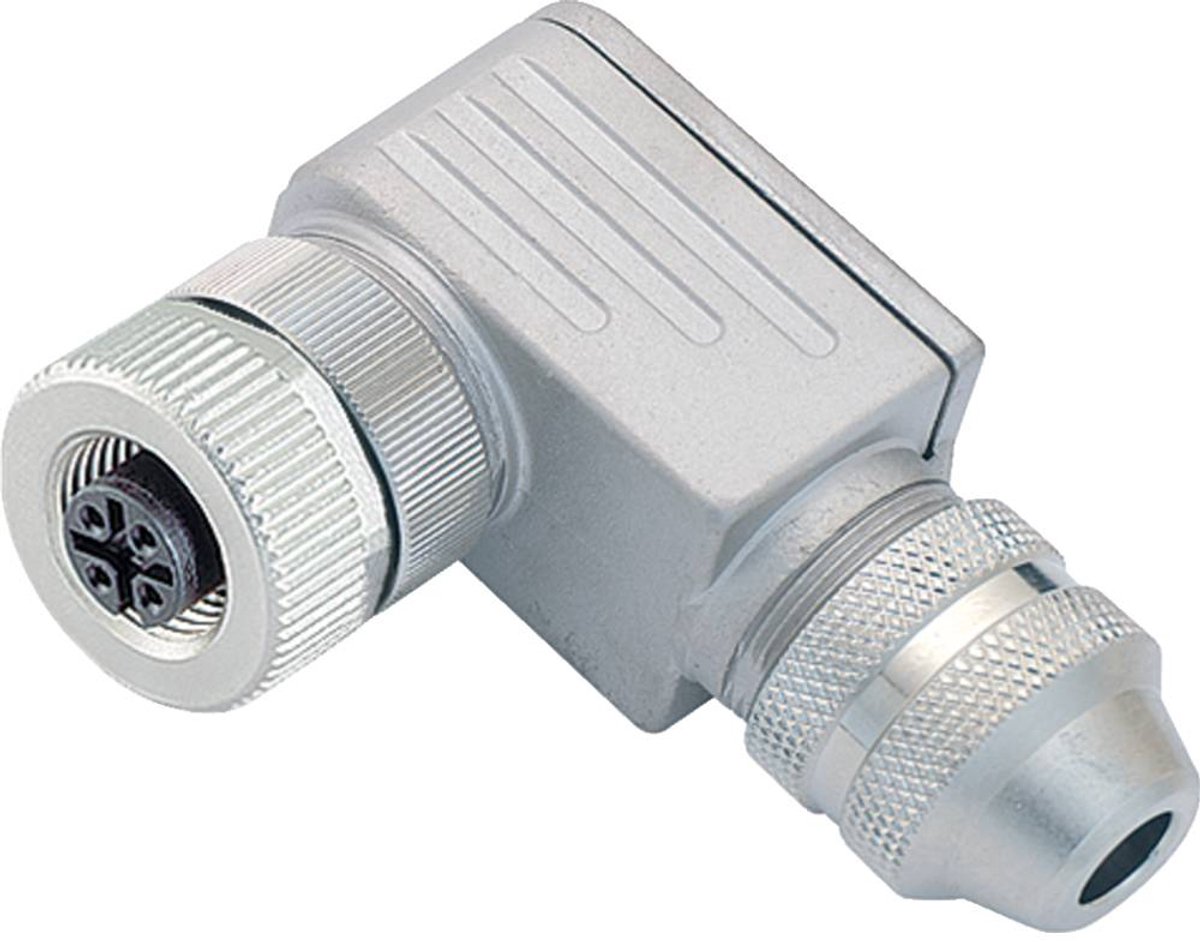 binder 77 3634 0000 50003-0500 Sensor/actuator connector, geassembleerd M12 Aantal polen (sensoren): 4 Bus, haaks 5.00