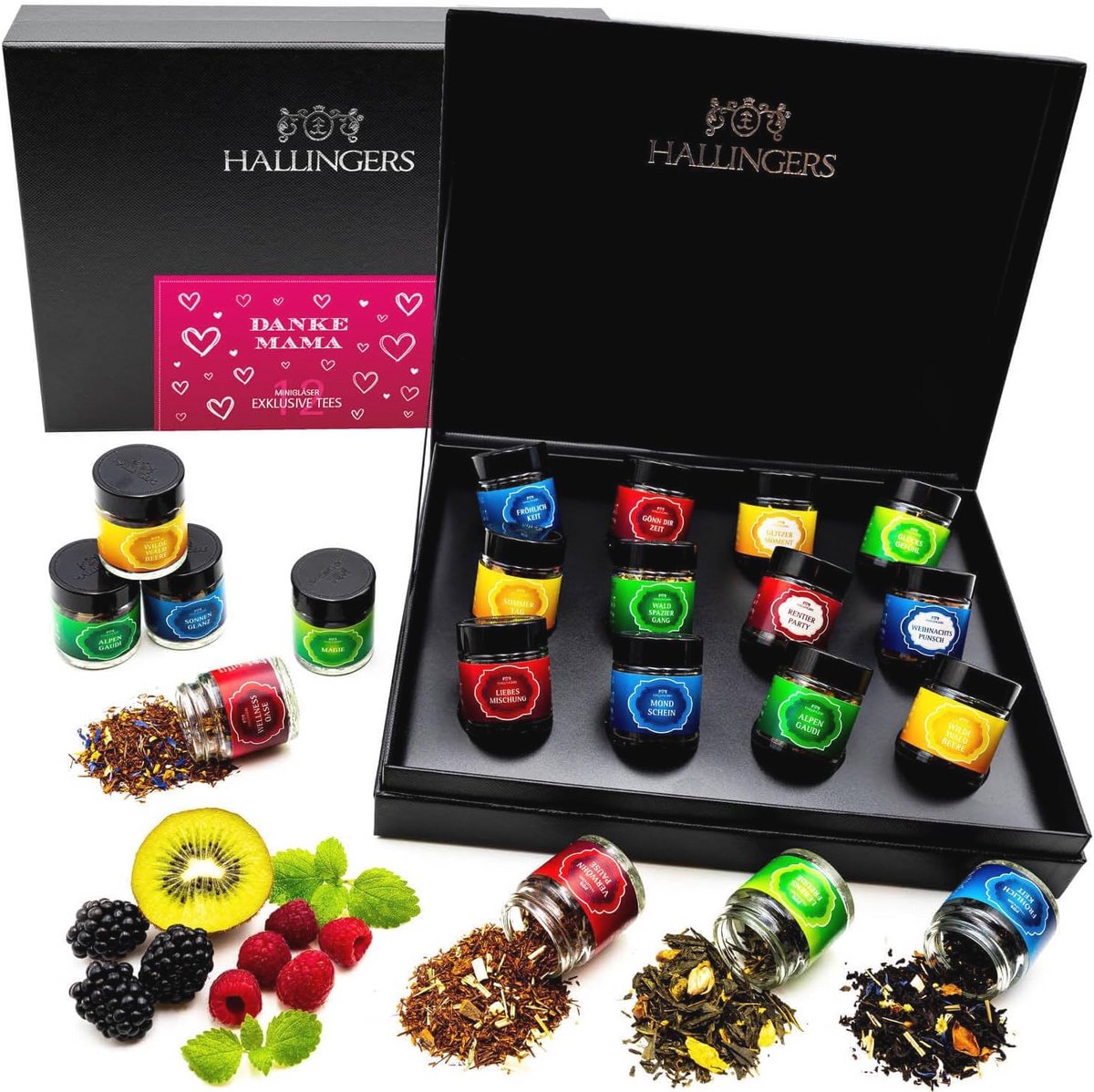 Veganistisch Moederdagcadeau: Luxe Thee Cadeauset met 12 Soorten - Perfect voor Mama, Oma of als Jubileum Geschenk