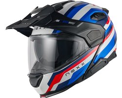 Nexx X.Lifecountry Westbound Blauw Rood Systeemhelm - Helm