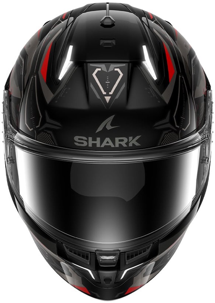 Shark skwal i3 linik blank anthracite red - Maat S - Integraal helm - Scooter helm - Motorhelm - Zwart - Scooterhelmen mannen en vrouwen. – foto 3