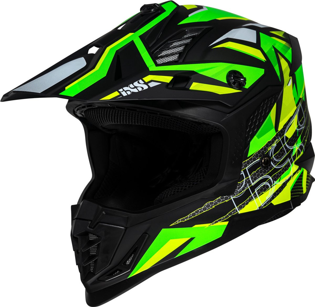 IXS iXS363 2.0 Zwart Geel Crosshelm - Maat S - Helm