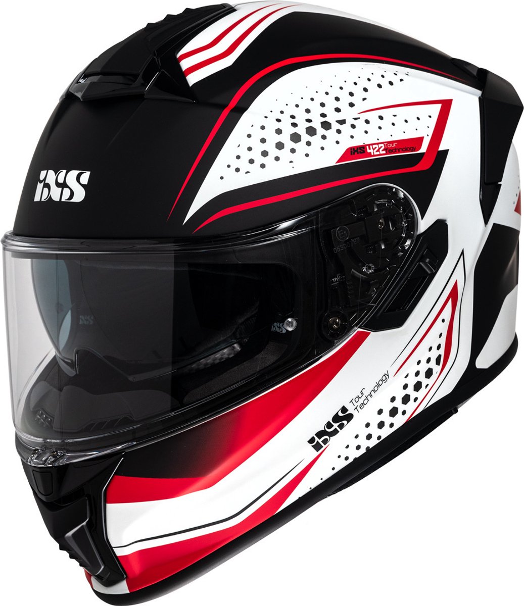 IXS iXS422 FG 2.2 Wit Rood Integraalhelm - Maat S - Helm