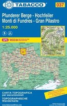 Tabacco Editrice Wandelkaart Dolomiten Blad 037 - Pfunderer Berge-Hochfeiler / Monti di Fundres-Gran Pilastro (GPS)