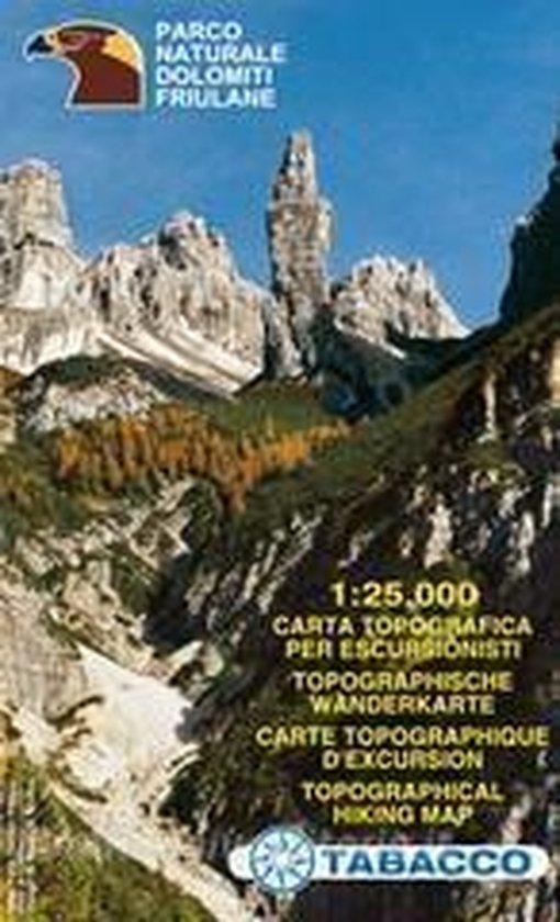 Tabacco Wandern 1 : 25 000 Parco Naturale Dolomiti Friulane - cover