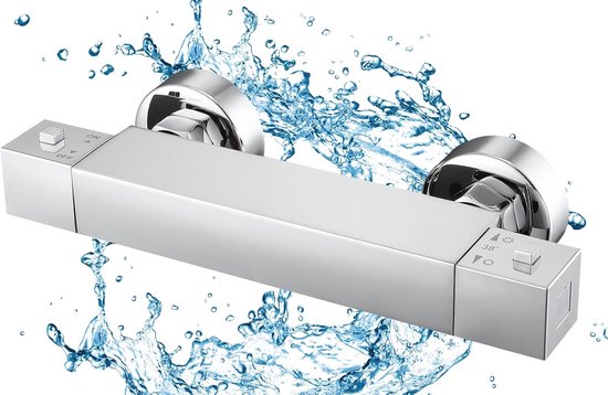 Wiesbaden Douchekraan Cross Cool touch Chroom - 29.3937- thermostatisc
