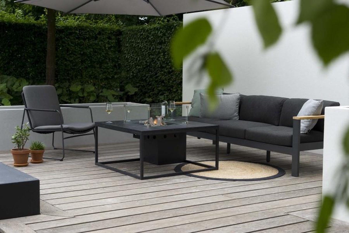 Cosi Cosiloft 100 Lounge - Table de feu - Gris avec blanc