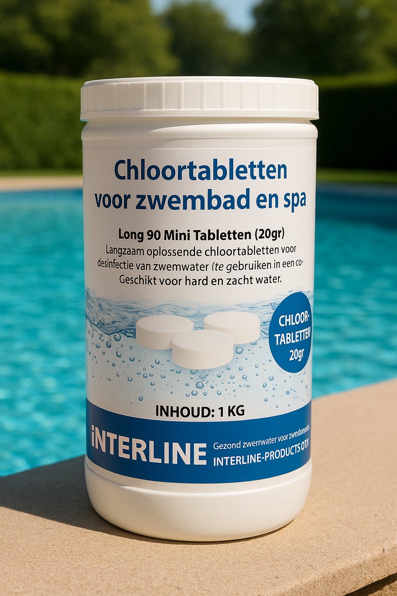 Interline Chloortabletten – 1 kg (20 Gram) Interline Chloortabletten – 1 kg (20 Gram)
