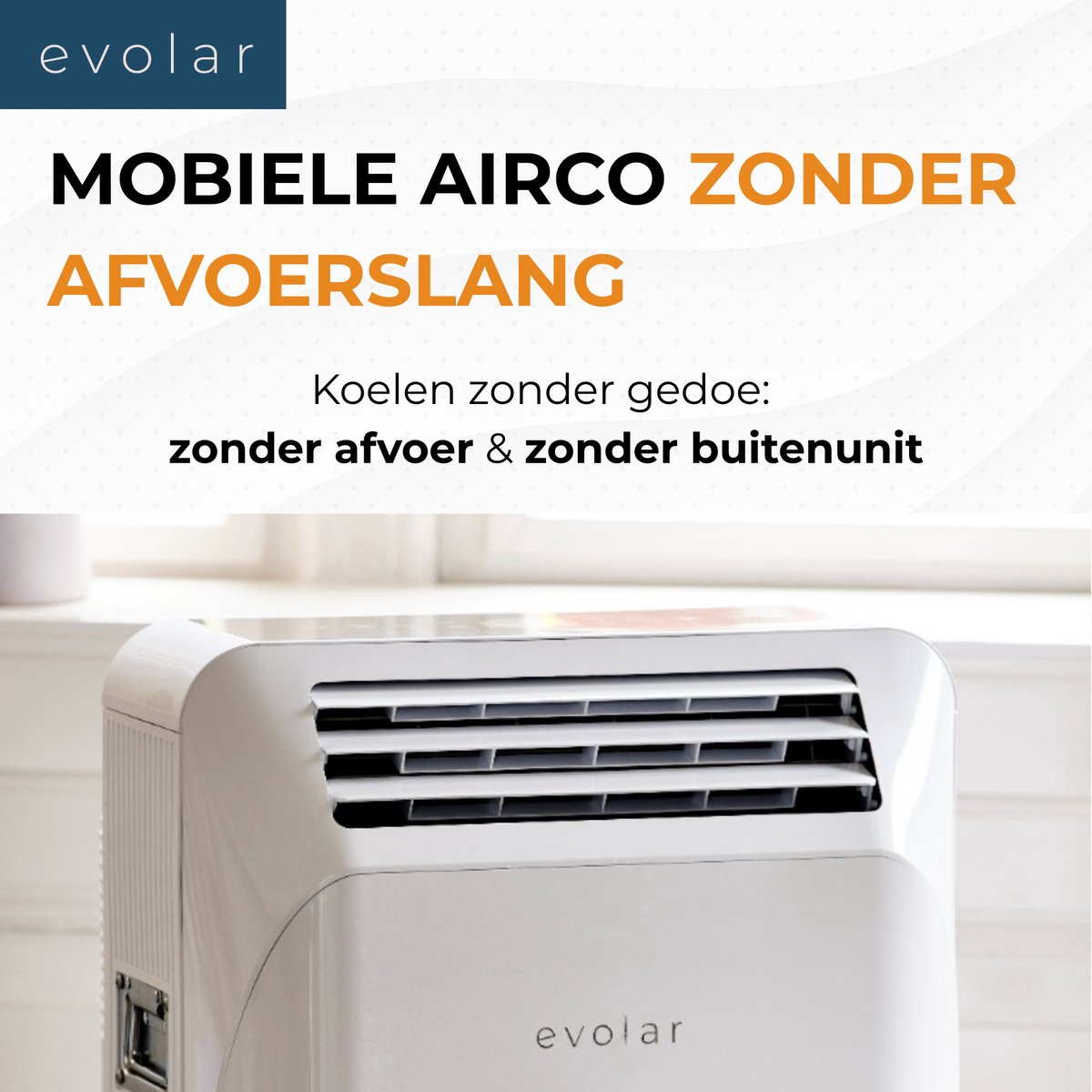 Afbeelding 3 van Evolar Mobiele Airco Zonder Afvoerslang - met