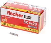Fischer S x  Plug S x 4 x 20 - 200 Stuks