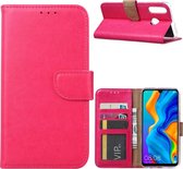 Ntech Huawei P30 Lite / P30 Lite New Edition portemonnee hoesje / book case - Roze