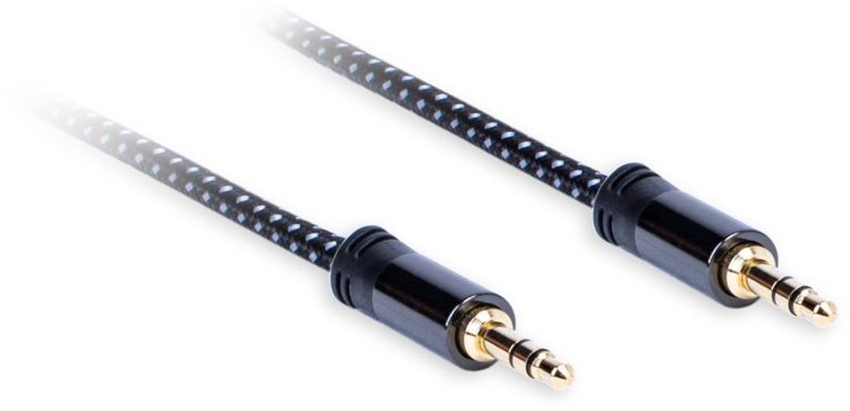 Jack 3,5 mm - Jack 3,5 mm Kabellengte: 1,5 m AQ Premium