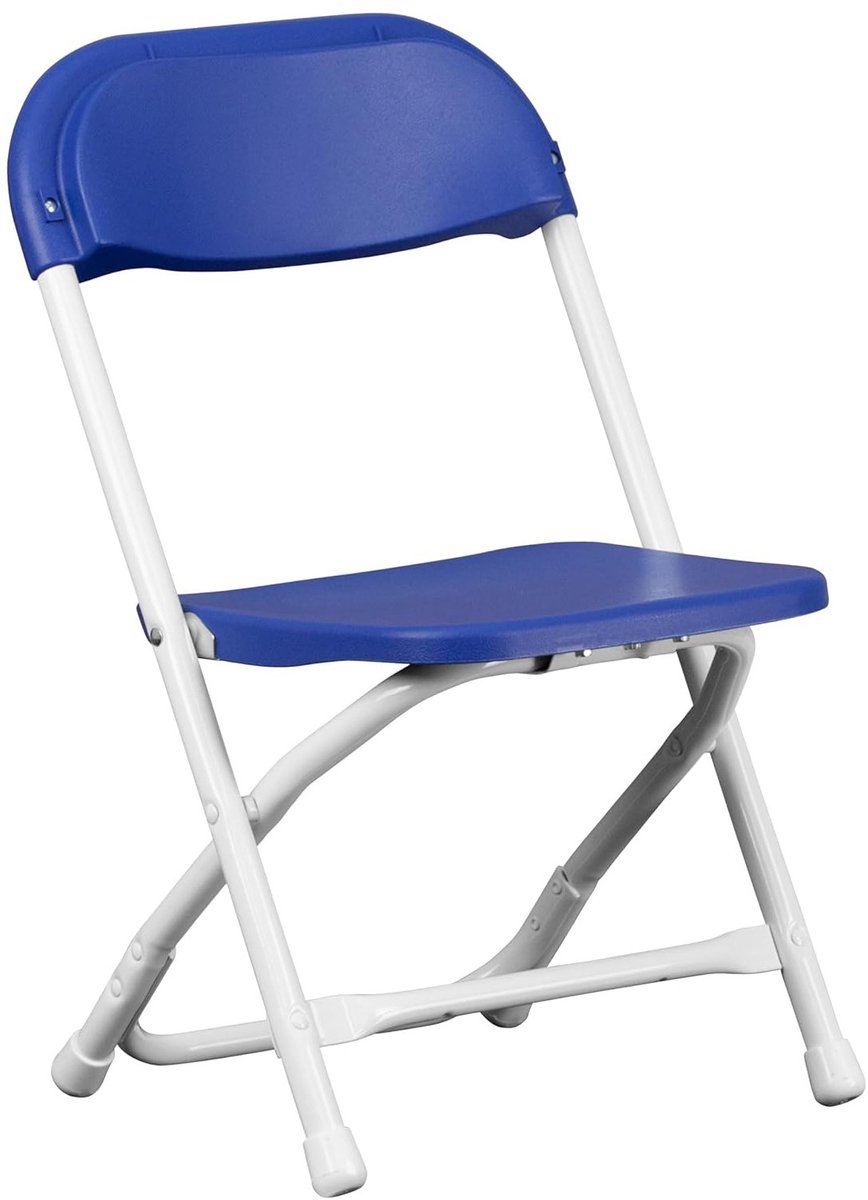 Kinder Klapstoel Blauw Zithoogte 25 cm