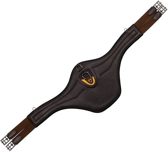 Sangle de saut Equestro avec rabat ventral 135 cm marron