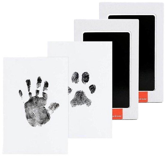 Inktpad, Zwart voor baby voet en handafdruk en voor je nabestaande, van Merkloos — afbeelding 3