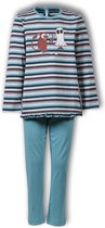 Woody pyjama meisjes - spookdier - blauw - 192-1-PLG-S/971 - maat 128