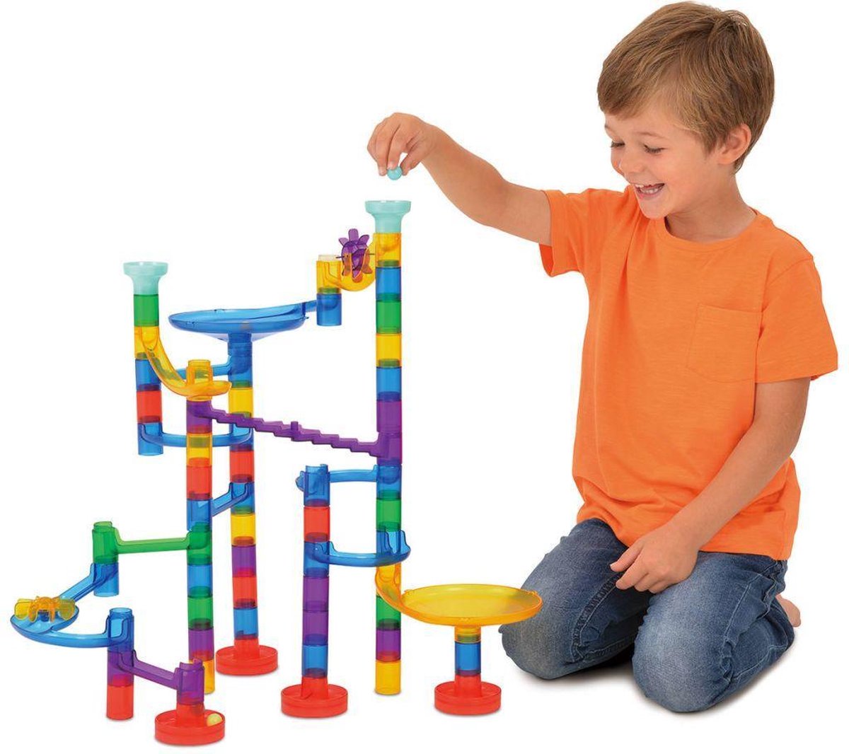 Galt Knikkerbaan Construction Glow Super Marble Run Kunststof Games