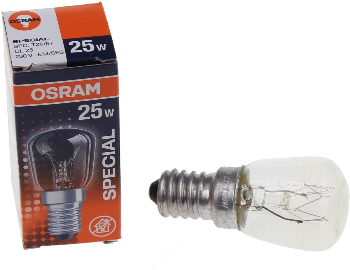 Osram Koelkast E14 25W 2700K 140lm 230V - Helder - Dimbaar - Warm Wit licht