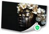 Elegantie, Surrealisme, Vrouw, Zwart, goud, wit, bruin, crème