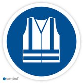 Simbol® - Autocollants Gilet de sécurité obligatoire (M015) - Format 20 x 20 cm.