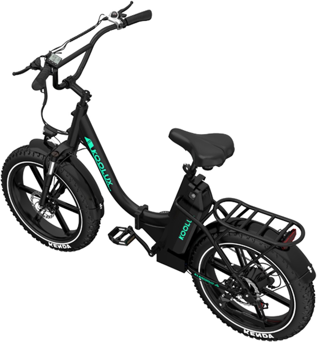 KOOLUX | KL6S Elektrische Vouwfiets | E-Bike | 20x4.0 Inch banden | 48V 15.6Ah Lithium Accu | 250W Motor | Maximaal snelheid 25km/u | Maximaal bereik 120km | 7-speed versnellingen | LCD Scherm | Zwart | Gratis Rijklaar Bezorgd - KOOLUX - €999,00