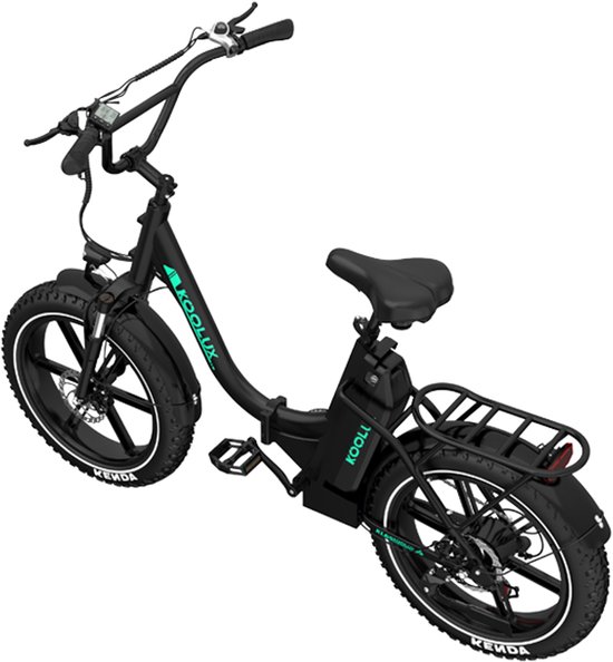 KOOLUX | KL6S Elektrische Vouwfiets | E-Bike | 20x4.0 Inch banden | 48V 15.6Ah Lithium Accu | 250W Motor | Maximaal snelheid 25km/u | Maximaal bereik 120km | 7-speed versnellingen | LCD Scherm | Zwart | Gratis Rijklaar Bezorgd - KOOLUX - €999,00