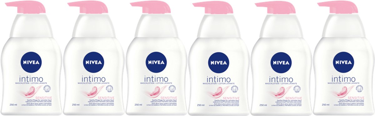 6x Nivea Intimo Body Wash Sensitive 250 ml waslotion