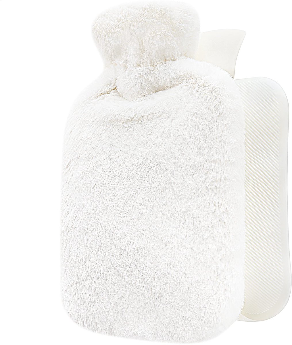 Ibenzoa® Warm Waterfles met Zachte Pluizige Overtrek – 1.8 Liter