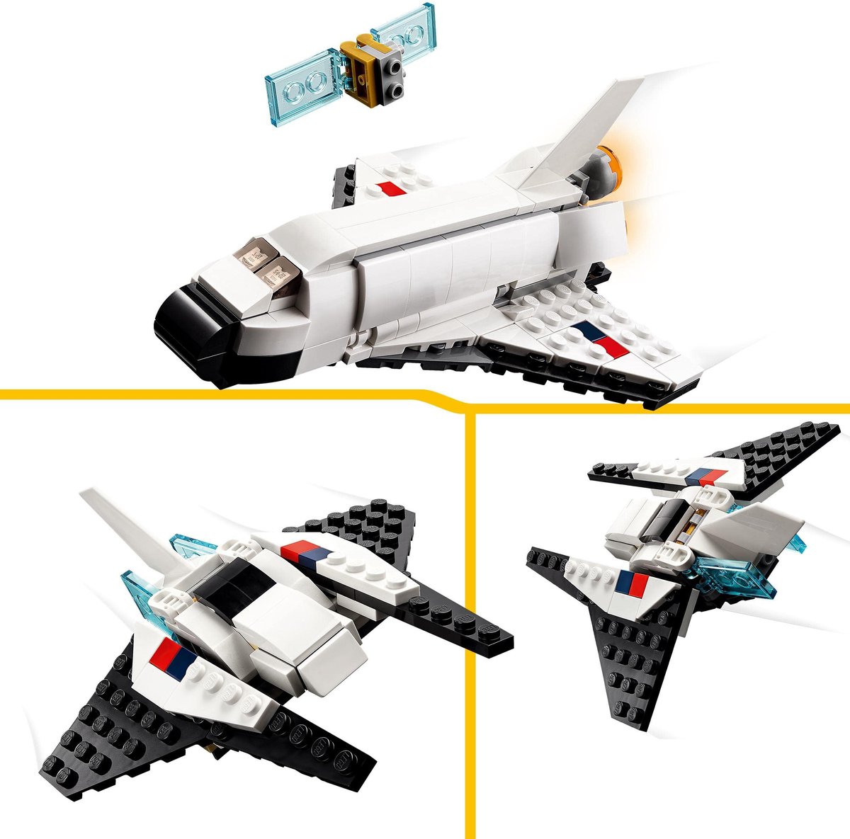 LEGO Creator 3in1 Space Shuttle Ruimteschip Set - 31134 — afbeelding 8