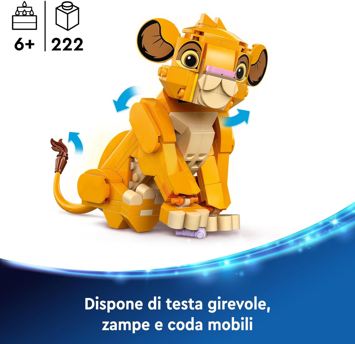 LEGO Disney Simba de Leeuwenkoning als welp - 43243 — afbeelding 9
