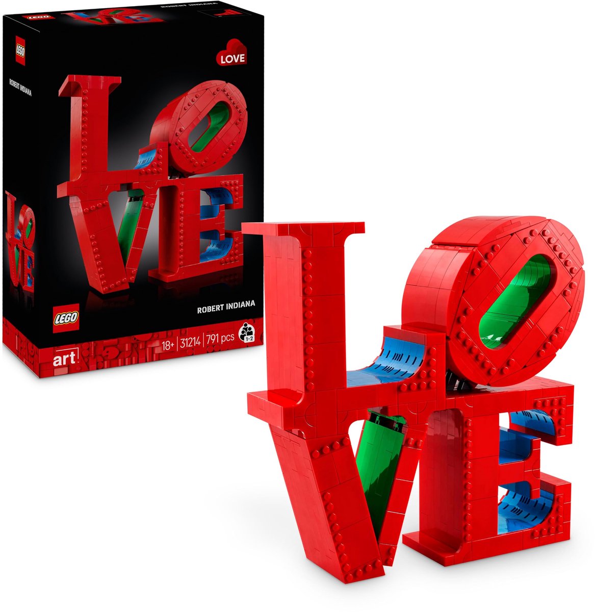 LEGO Art LOVE Woonaccessoire Decoratie Bouwpakket voor Volwassenen, Valentijnscadeau - 31214 — afbeelding 16
