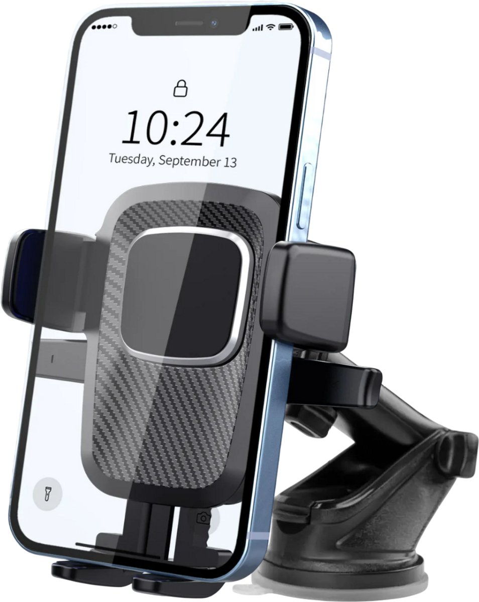 Telefoonhouders Auto met Zuignap - Geschikt voor raam, dashboard en bureau - Gsm houder auto - Universele Autohouder Telefoon Sterke Zuignap