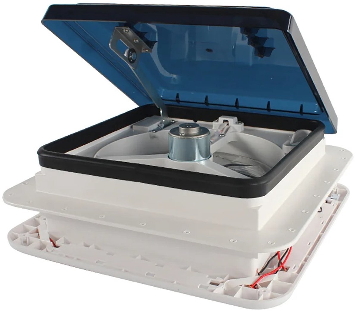 Dakventilatieventilator met 10 bladen - Caravan - Waterdicht - Insecten beschermend - Zonnedak met Led