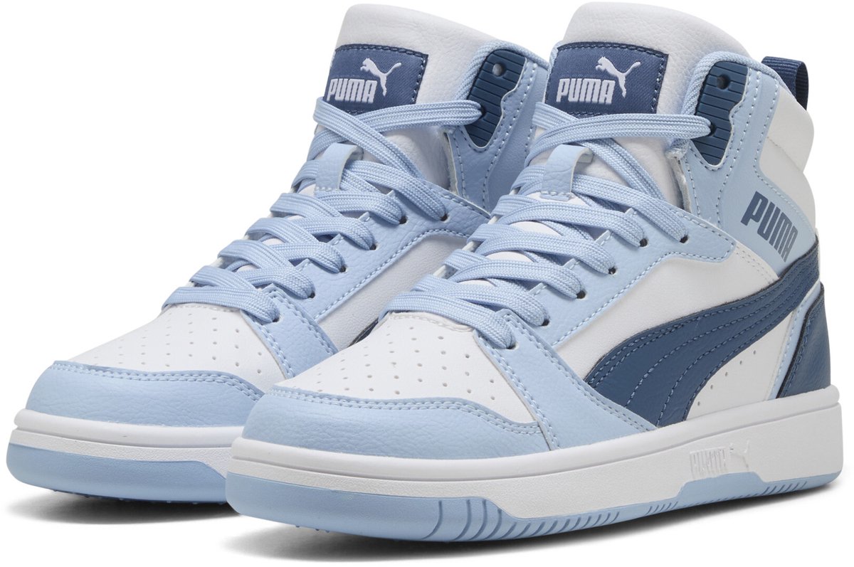 PUMA Puma Rebound V6 Mid Jr Unisex Sneakers PUMA -Dark Indigo-Haute Tropic Wit