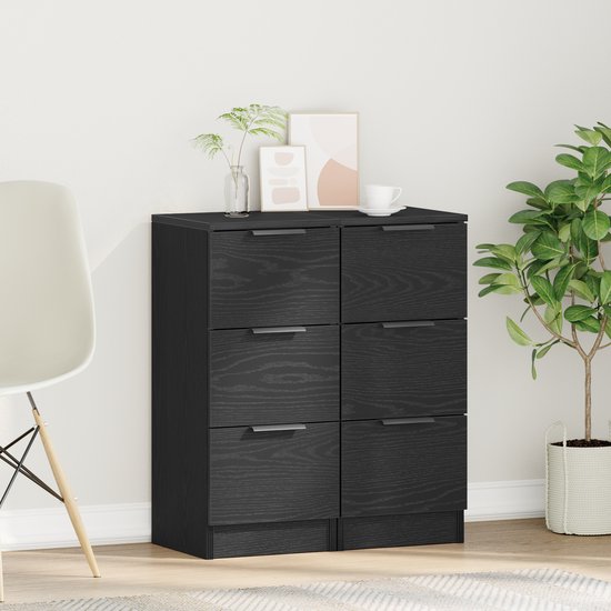 Luidspreker standaards 2 pcs Zwart Eiken 30 x 30 x 40 cm kopen
