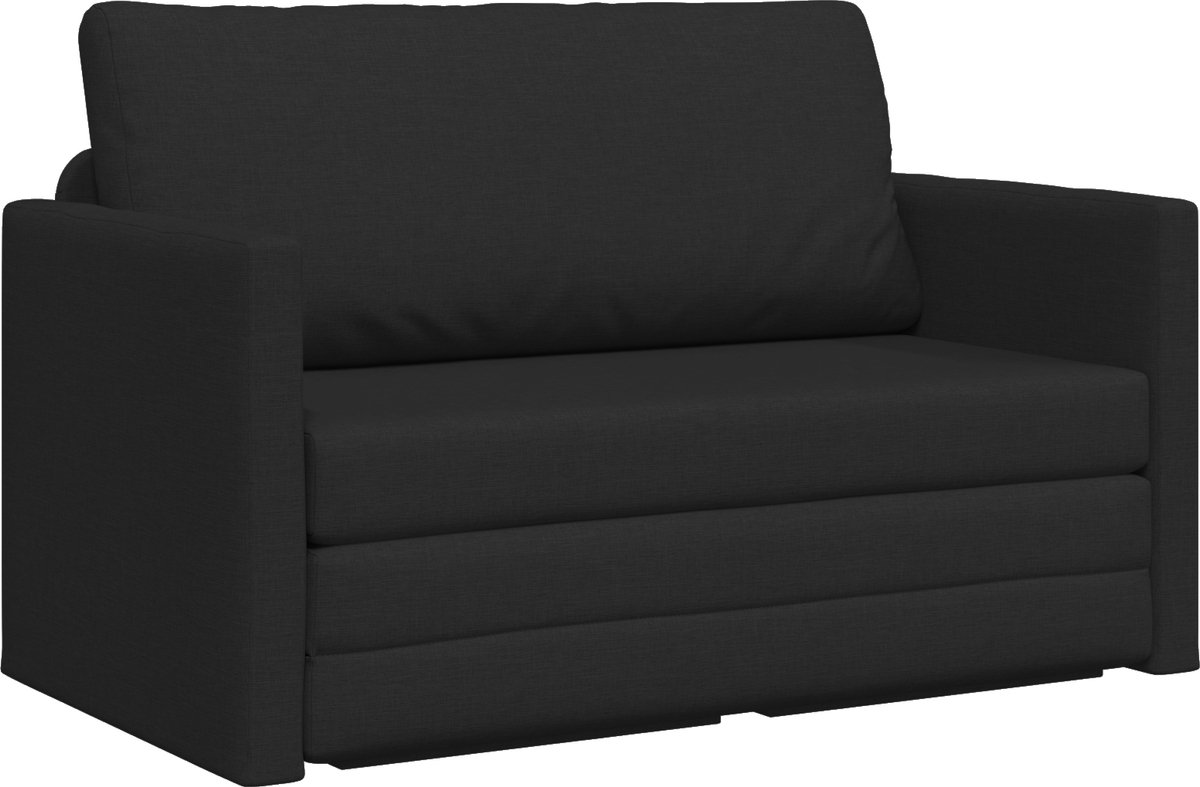 vidaXL Slaapbank - Zwart - 124 - x - 71 - x - 78 - cm - Stof