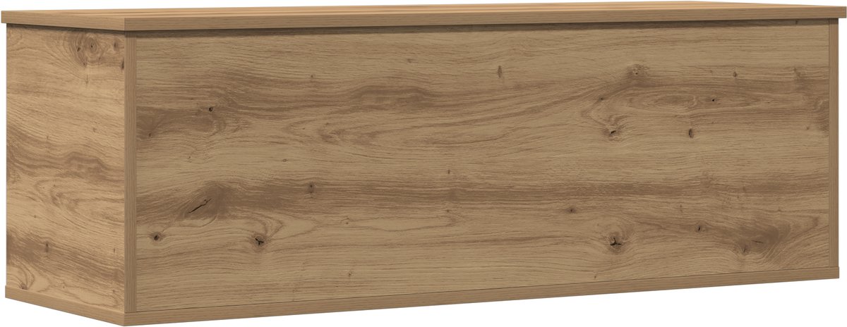 vidaXL - Opslagdoos - Artisan - Eiken - 102 - x - 35 - x - 35 - cm - Bewerkt - hout