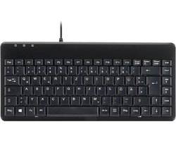 Compact Mini PS/2 Toetsenbord met Kabel - QWERTZ Duitse Lay-out - Ideaal voor Kleine Werkomgevingen