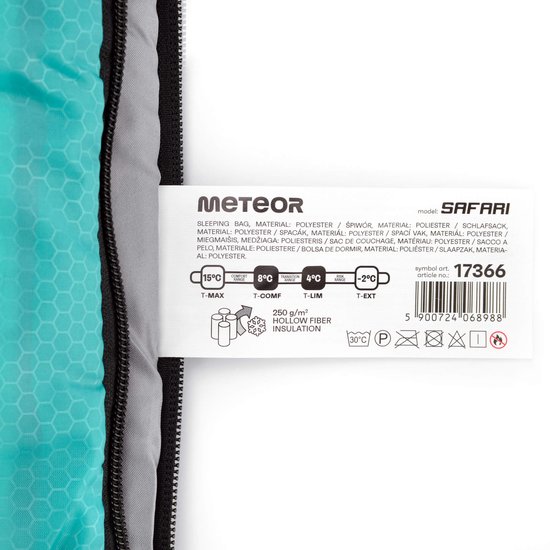 Meteor Safari L - Slaapzak - kleur: mintgroen van Meteor — afbeelding 4