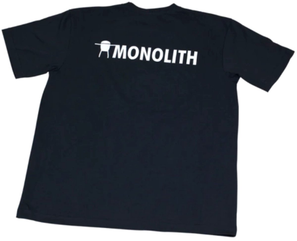 Monolith T-shirt Zwart – Heren – Maat L – 100% Katoen – BBQ Lifestyle
