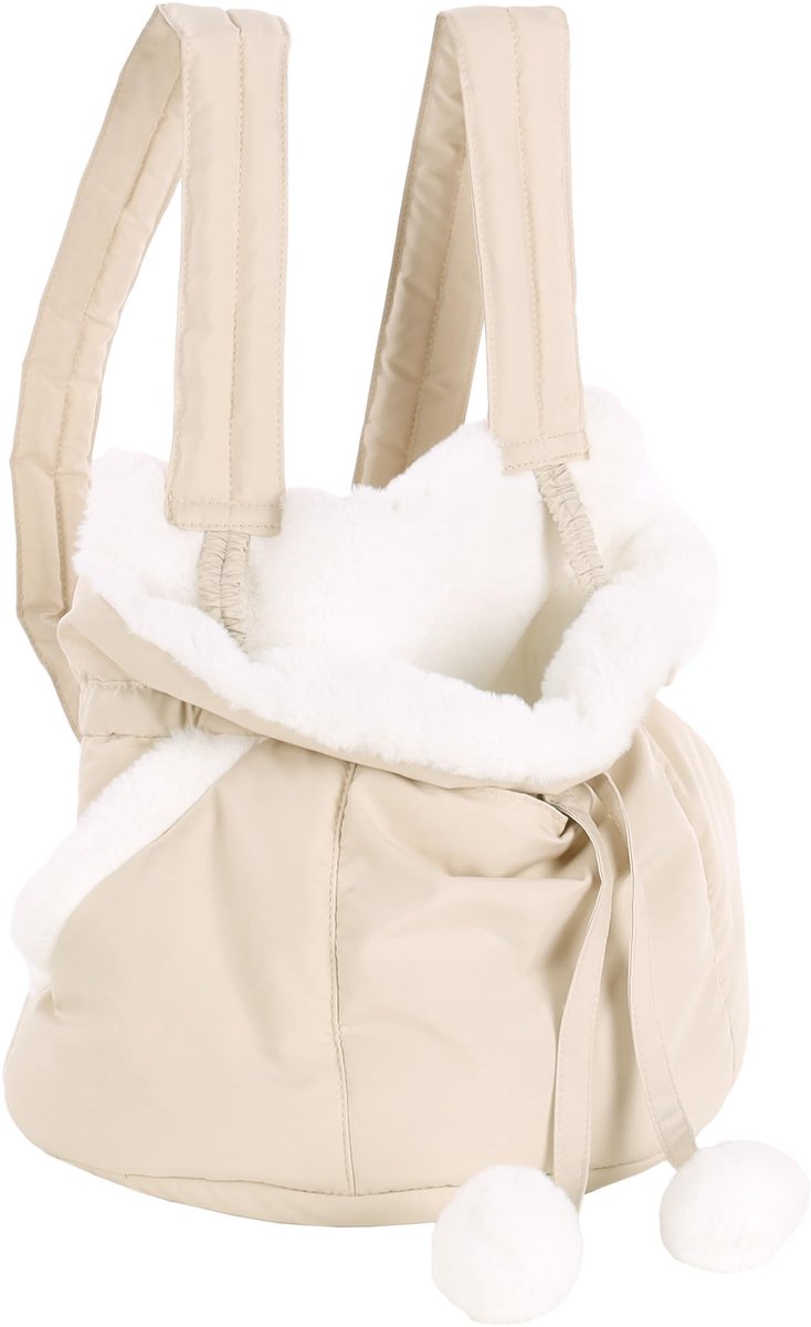 Ibenzoa® Praktische en comfortabele buikdrager voor kleine honden en katten – Beige