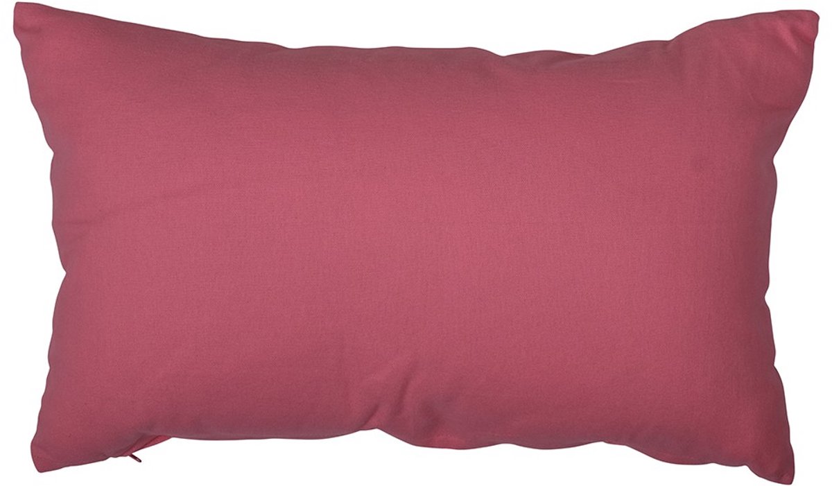 Linen & More Hoyz | Flannel Roze Kussen | 30 X 50 | Sierkussen Voor Woonkamer Of Slaapkamer