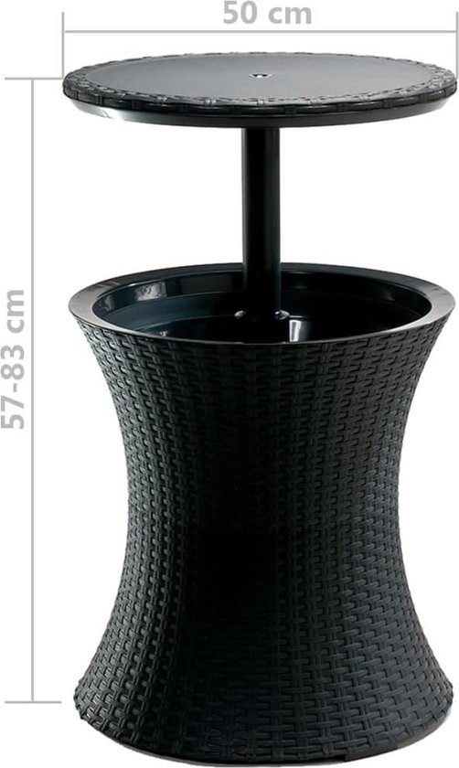 Keter Pacific Cool Bar - antraciet van Merkloos — afbeelding 5