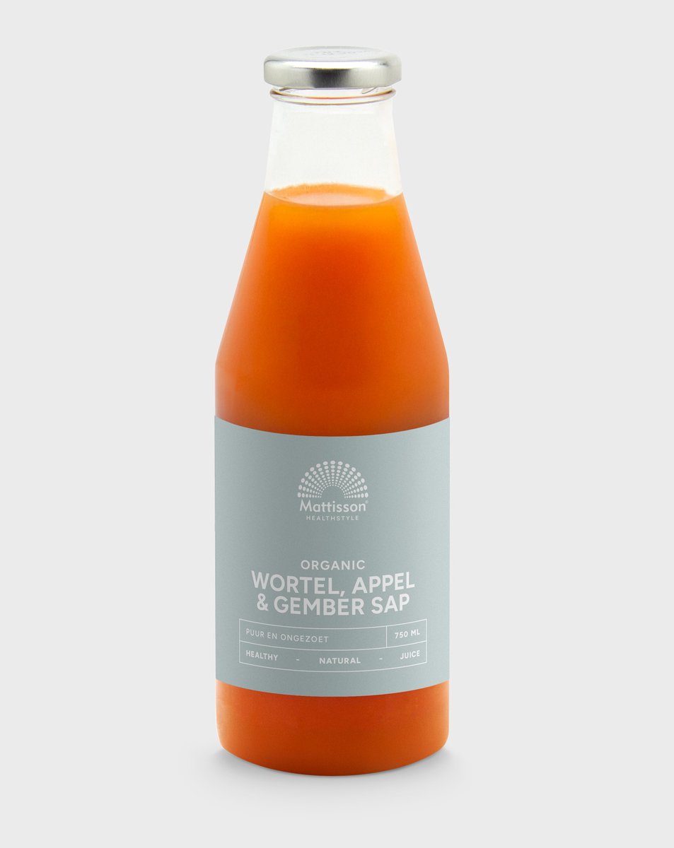 Goedkoopste Mattisson - Biologische Wortel-Appel-Gembersap - 750 ml