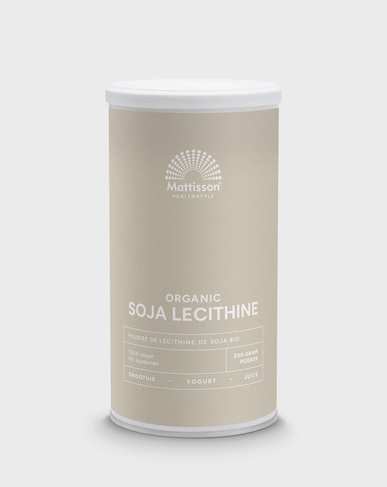 Mattisson - Biologische Soja Lecithine-96 Poeder - Fosfor Mineraal - Vegan - 200 Gram
