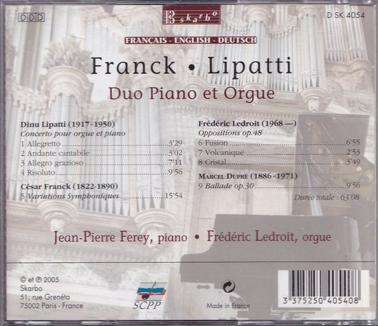 Franck: Duo Piano & Orgue